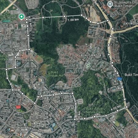 gmap of the bukit gombak constituency